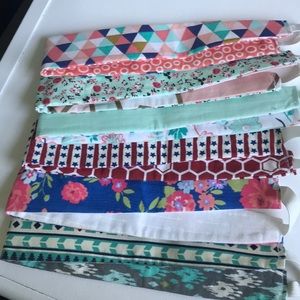 6 pack of 2 sided headbands